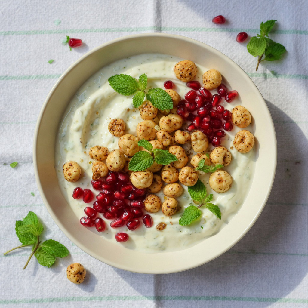 Salad & raita topper